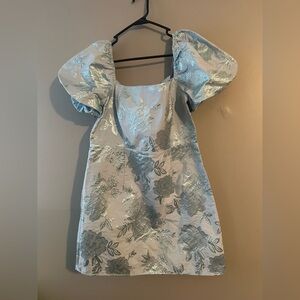 Altar'd State Blue Floral Mini Dress